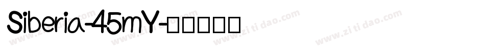 Siberia-45mY字体转换