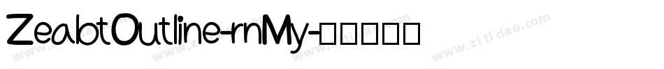 ZealotOutline-rnMy字体转换