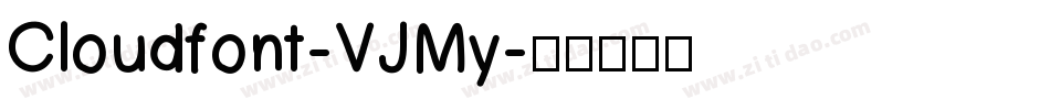 Cloudfont-VJMy字体转换