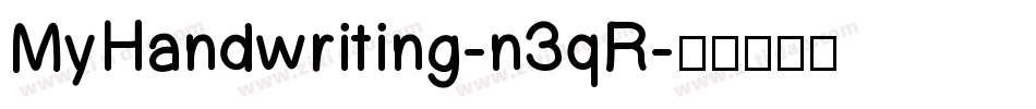 MyHandwriting-n3qR字体转换