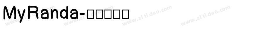 MyRanda字体转换