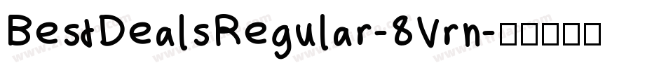 BestDealsRegular-8Vrn字体转换
