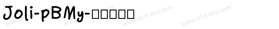 Joli-pBMy字体转换