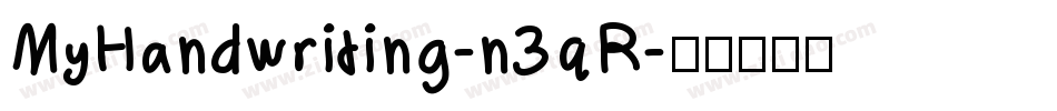 MyHandwriting-n3qR字体转换