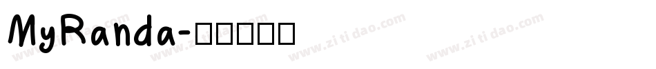 MyRanda字体转换