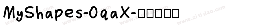MyShapes-0qaX字体转换