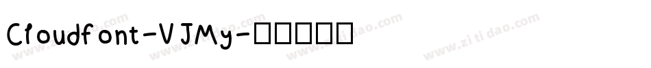 Cloudfont-VJMy字体转换