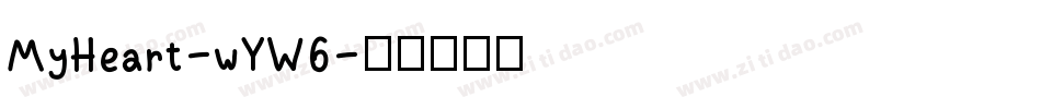MyHeart-wYW6字体转换