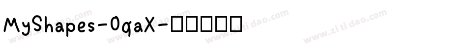 MyShapes-0qaX字体转换