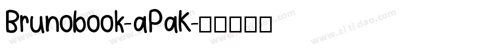 Brunobook-aPaK字体转换