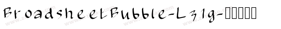 BroadsheetBubble-Lz1g字体转换