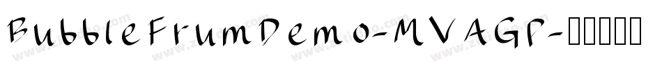 BubbleFrumDemo-MVAGP字体转换