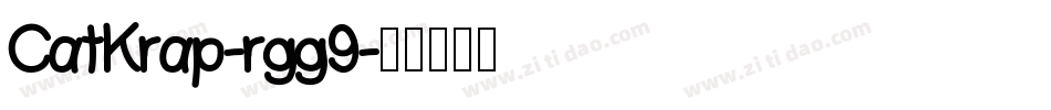 CatKrap-rgg9字体转换