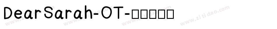 DearSarah-OT字体转换