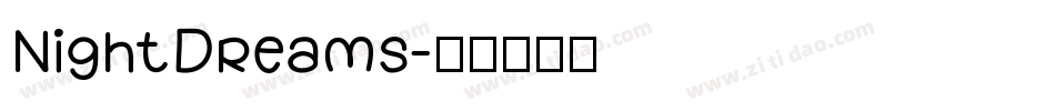NightDreams字体转换