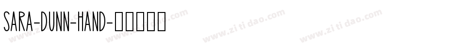 Sara-Dunn-Hand字体转换