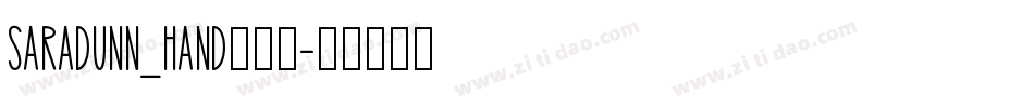 SaraDunn_Hand手机版字体转换
