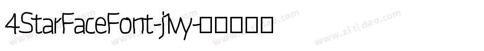 4StarFaceFont-j1vy字体转换