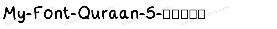 My-Font-Quraan-5字体转换