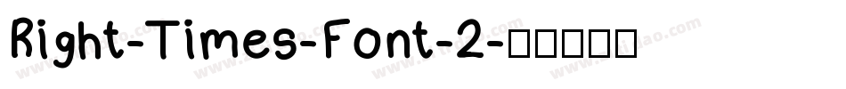 Right-Times-Font-2字体转换