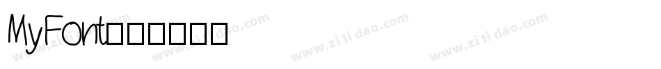MyFont字体转换
