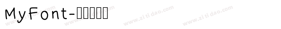 MyFont字体转换