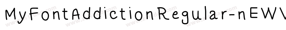 MyFontAddictionRegular-nEWV字体转换