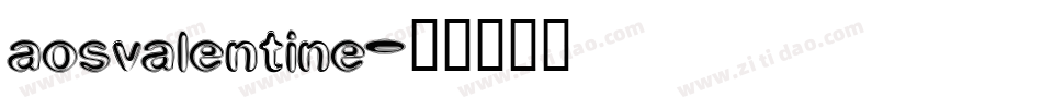 aosvalentine字体转换