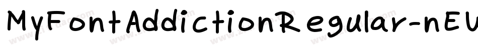 MyFontAddictionRegular-nEWV字体转换