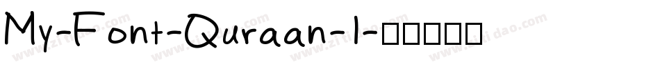 My-Font-Quraan-1字体转换