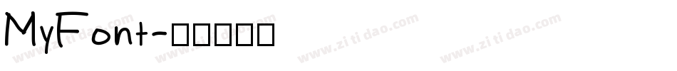 MyFont字体转换