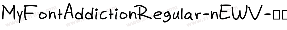 MyFontAddictionRegular-nEWV字体转换