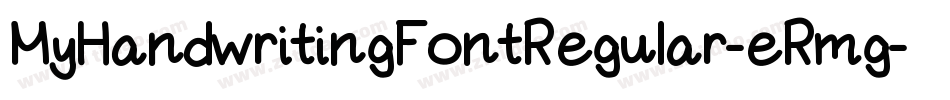 MyHandwritingFontRegular-eRmg字体转换