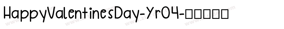 HappyValentinesDay-YrO4字体转换