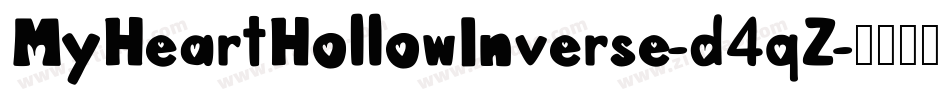 MyHeartHollowInverse-d4qZ字体转换