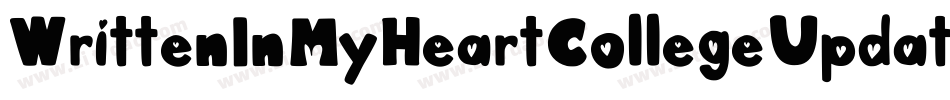 WrittenInMyHeartCollegeUpdated-LqBZ字体转换