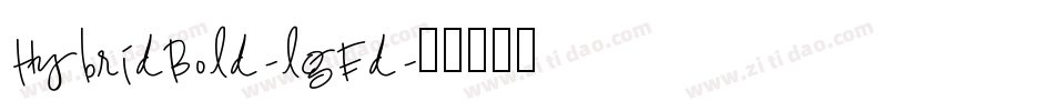HybridBold-lgEd字体转换