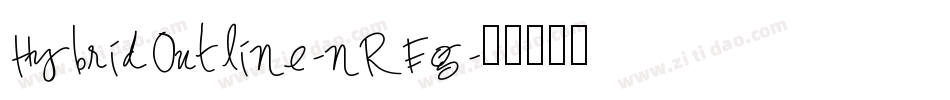 HybridOutline-nREg字体转换