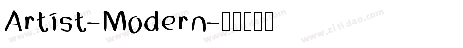 Artist-Modern字体转换