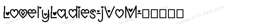 LovelyLadies-jVoM字体转换