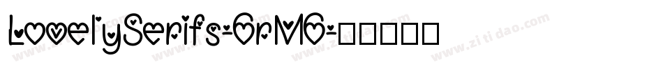 LovelySerifs-6rM6字体转换