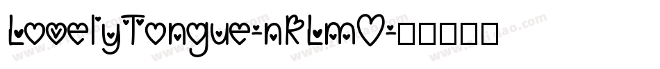 LovelyTongue-nRLmO字体转换