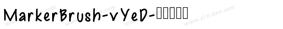 MarkerBrush-vYeD字体转换