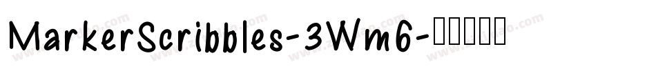 MarkerScribbles-3Wm6字体转换