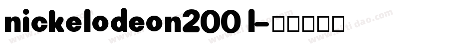 nickelodeon2001字体转换
