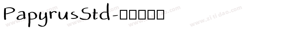 PapyrusStd字体转换