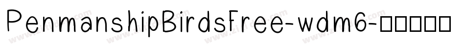 PenmanshipBirdsFree-wdm6字体转换
