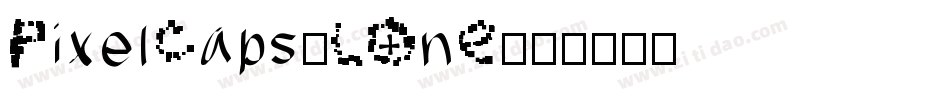 PixelCaps-LOnE字体转换