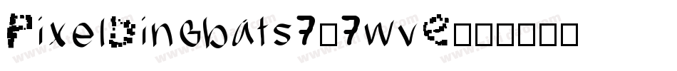 PixelDingbats7-7wvE字体转换