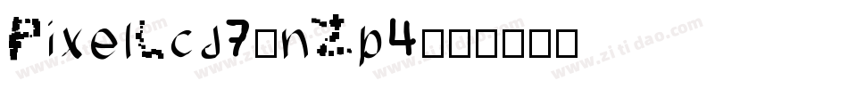 PixelLcd7-nZp4字体转换
